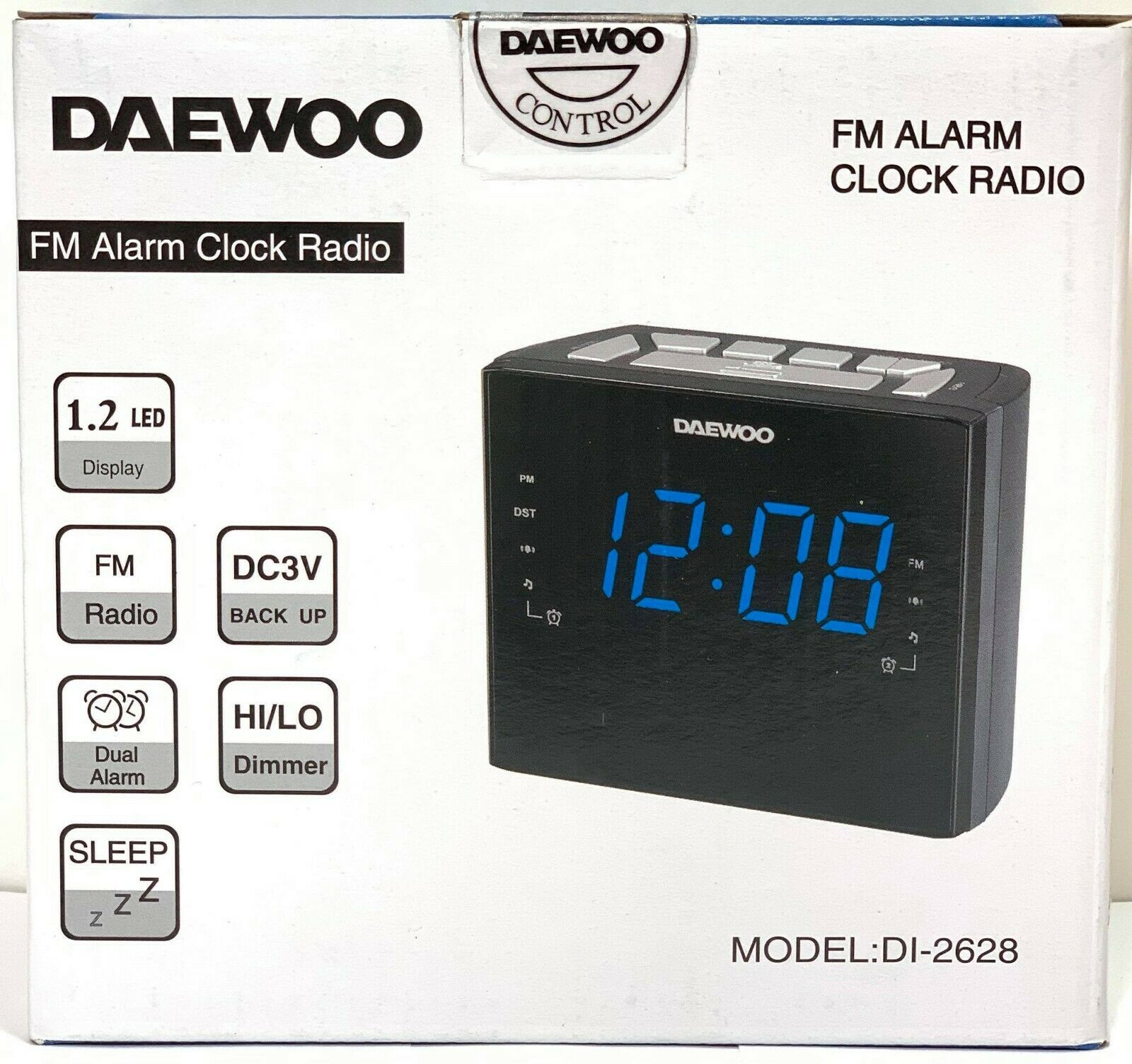 Daewoo DI-2628 Alarm Clock Radio 220v 220 Volt Export Overseas Use