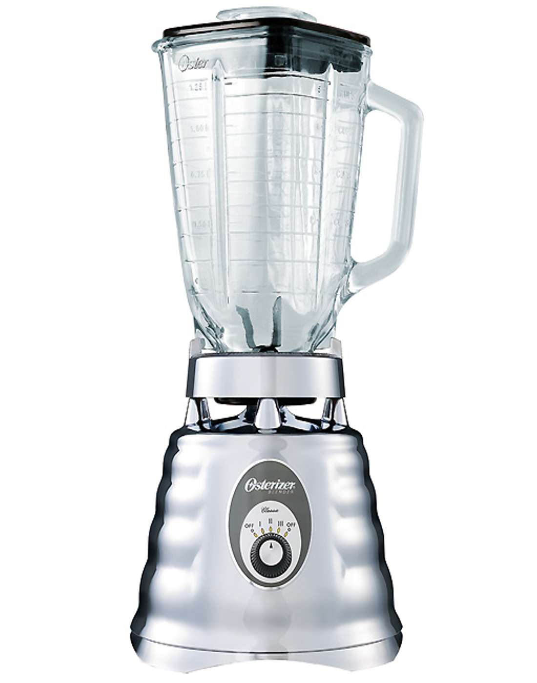 Oster 4655 Chrome 220 Volt 3 Speed Blender with Glass Jar 600W