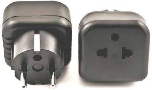 Type B To Type E Adapter Simran PG11 USA American to German European Adapter Plug Converter Schuko Type E / F