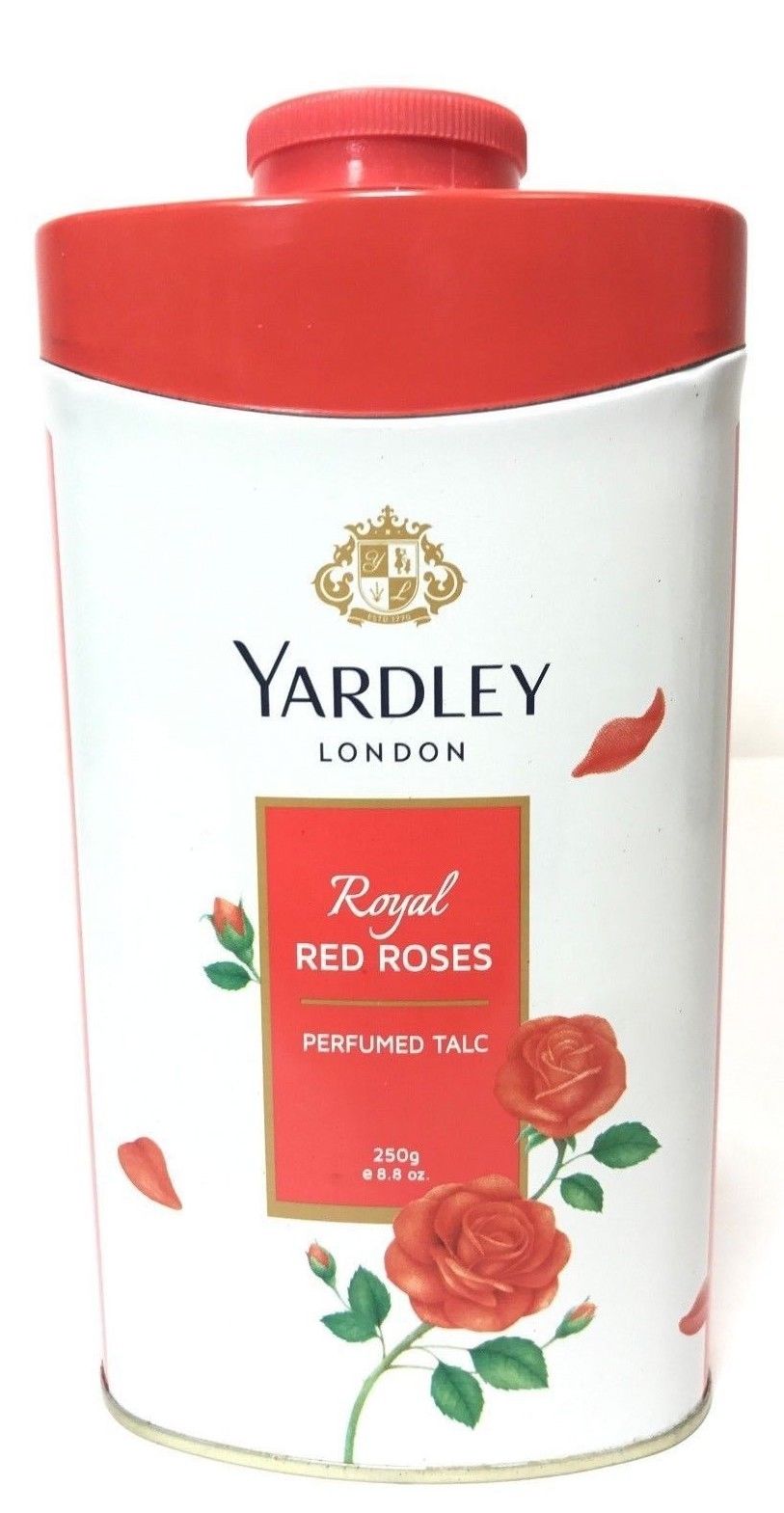 Yardley London Perfumed Talc Royal Red Roses Talcum Powder 8.8 Oz (250 G)