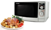 Sharp NEW 22L Microwave Oven Manual Rotary Dial 220 240 Volt Europe Asia Africa