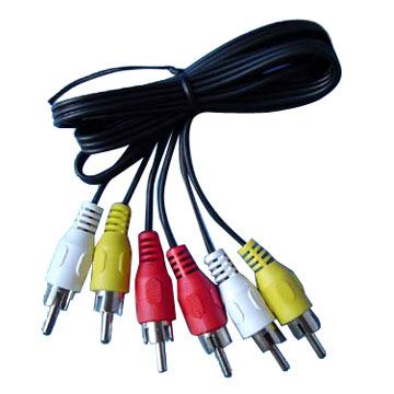 RCA VIDEO AUDIO CABLE WIRE A/V