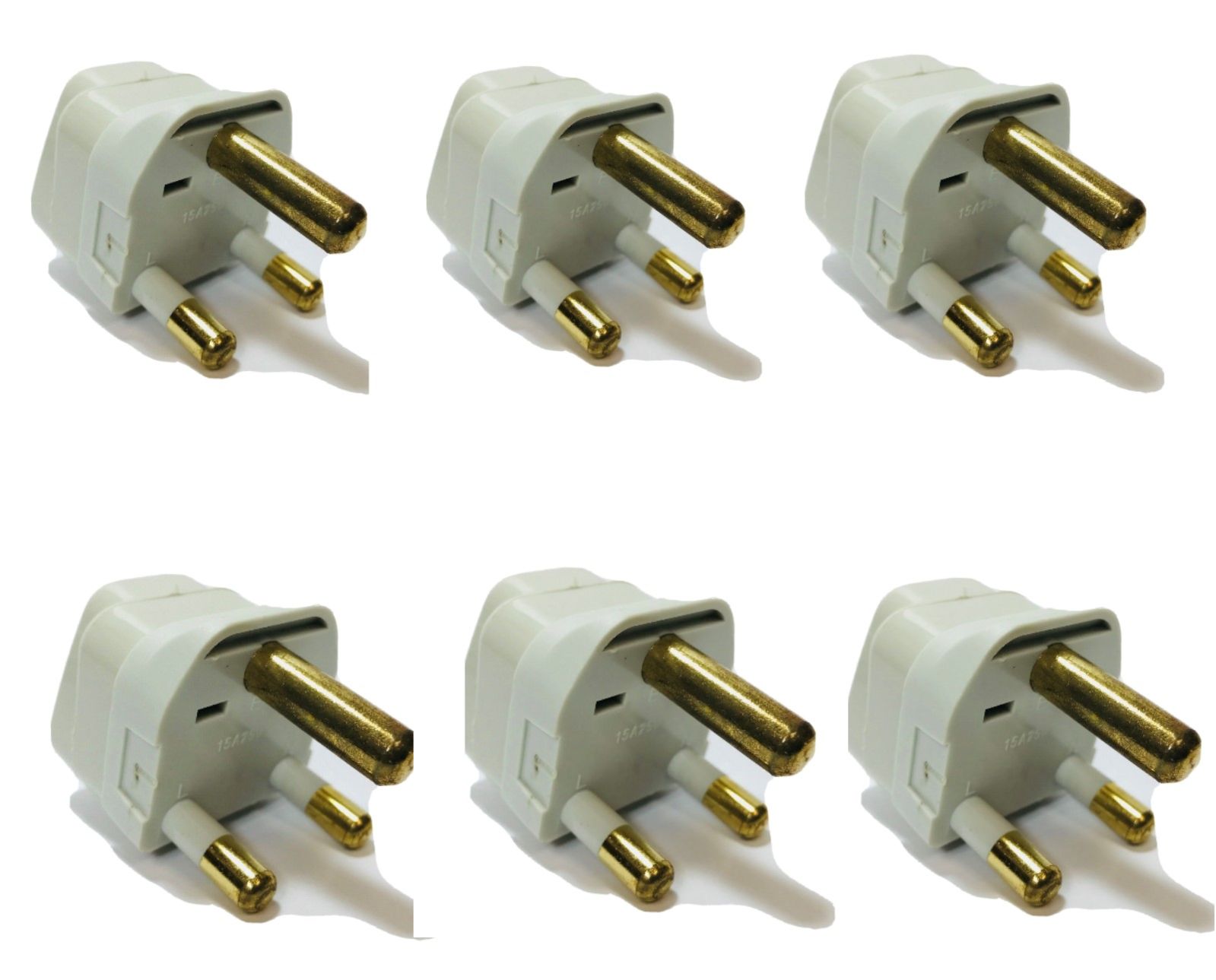 Type M 6-PK South Africa Plug Adapter S. African 