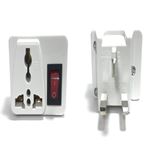 609E Universal Plug Adapter with Switch for UK Outlet 609E, UK Plug, Universal Plug Adapter, Switch for UK Outlet