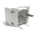 609H Universal Round Pin Plug Adapter with ON/OFF Switch for European Type C Outlet - 609H