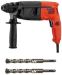 Black And Decker BDHR202K 220-240 Volts 620W 20mm 2kg SDS+ Rotary Hammer Drill in Kitbox for Concrete, Metal & Wood Drilling