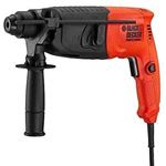 Black And Decker BDHR202K 220-240 Volts 620W 20mm 2kg SDS+ Rotary Hammer Drill in Kitbox for Concrete, Metal & Wood Drilling