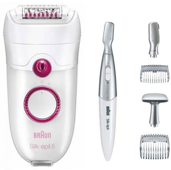 Braun NEW Leg Epilator Shaver with FREE Bikini Styler - 110/220v Silk Epil 5 5185WD