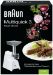 Braun G1300 220 Volt Meat Grinder Mincer 1300 Watt 220v Euro Power Cord