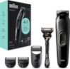 Braun SK3300 220 Volt EU Plug 4-in-1 Face & Head, Beard Trimmer Hair Clipper Styling Kit with Gillette Razor