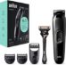 Braun SK3300 220 Volt EU Plug 4-in-1 Face & Head, Beard Trimmer Hair Clipper Styling Kit with Gillette Razor