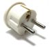 Type E American to European Schuko Plug With Grounding White Color US TO EU Plug SS409