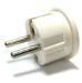 Seven Star SS409 European Schuko Plug With Grounding White Color US TO EU Plug