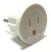 Seven Star SS409 European Schuko Plug With Grounding White Color US TO EU Plug
