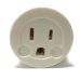 Seven Star SS409 European Schuko Plug With Grounding White Color US TO EU Plug