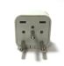 Simran IS-400 Universal Grounded Plug for Israel, Type H, White - IS-400