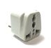 Simran IS-400 Universal Grounded Plug for Israel, Type H, White - IS-400