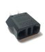 MF-7 European Asian to American Plug Adapter Black EU To US Flat Blade Converter Plug Type A