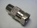 Coaxial PAL / NTSC Connector Adapter - Female Belling-Lee to Male US RF F Coax