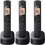 Panasonic KX-TGC313SPB 220 Volt 3-Handset Cordless Phone 220v-240v For Export Overseas Use