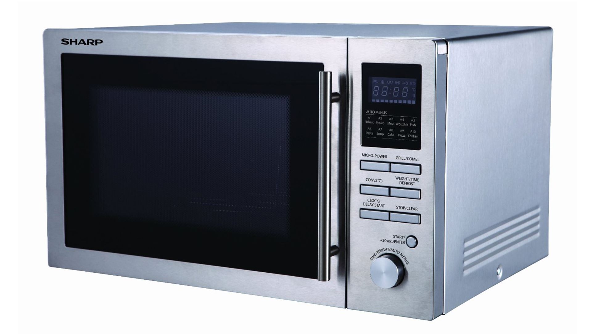 sharp r-84ao 220 volt 25l convection microwave oven with grill