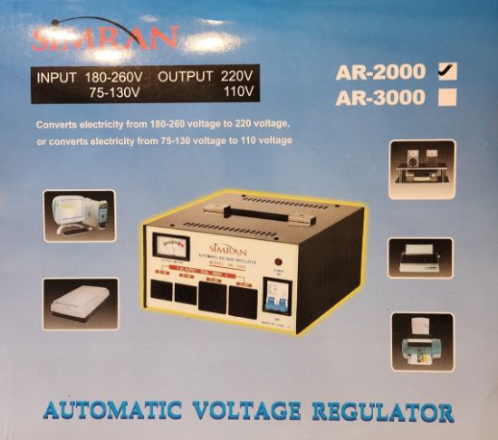 Simran THG-2000 2000W Step Up/Down Voltage Transformer - 110V/220V Heavy Duty
