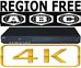 iVid Top Brand 4K 3D WiFi Region Free Blu Ray DVD Player All Region Code Free Multi Region Multi Zone 110 220 Dual Voltage