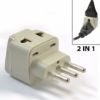 Type L Italy 2-In-1 Plug Converter Adapter 6-PK Universal Plug to Italian 3 Pin Plug